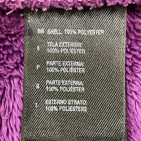 The North Face Oso Furry Fleece Hoodie Full Zip Berry Lacquer S - Picture 13 of 16